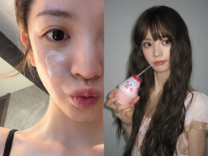 田曦薇洗臉照美上熱搜！素顏比化妝更美 發光豆腐肌保養祕訣全公開
